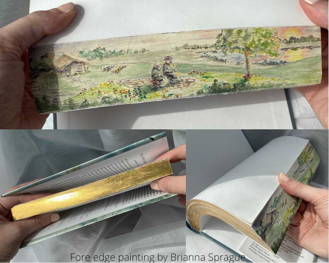 Custom Fore Edge Painted Book Hand Painted Book one of a Etsy