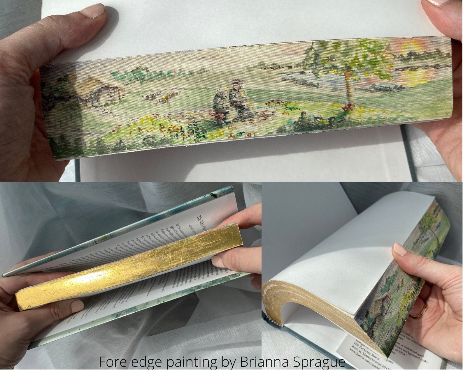 Custom Fore Edge Painted Book Hand Painted Book one of a Etsy