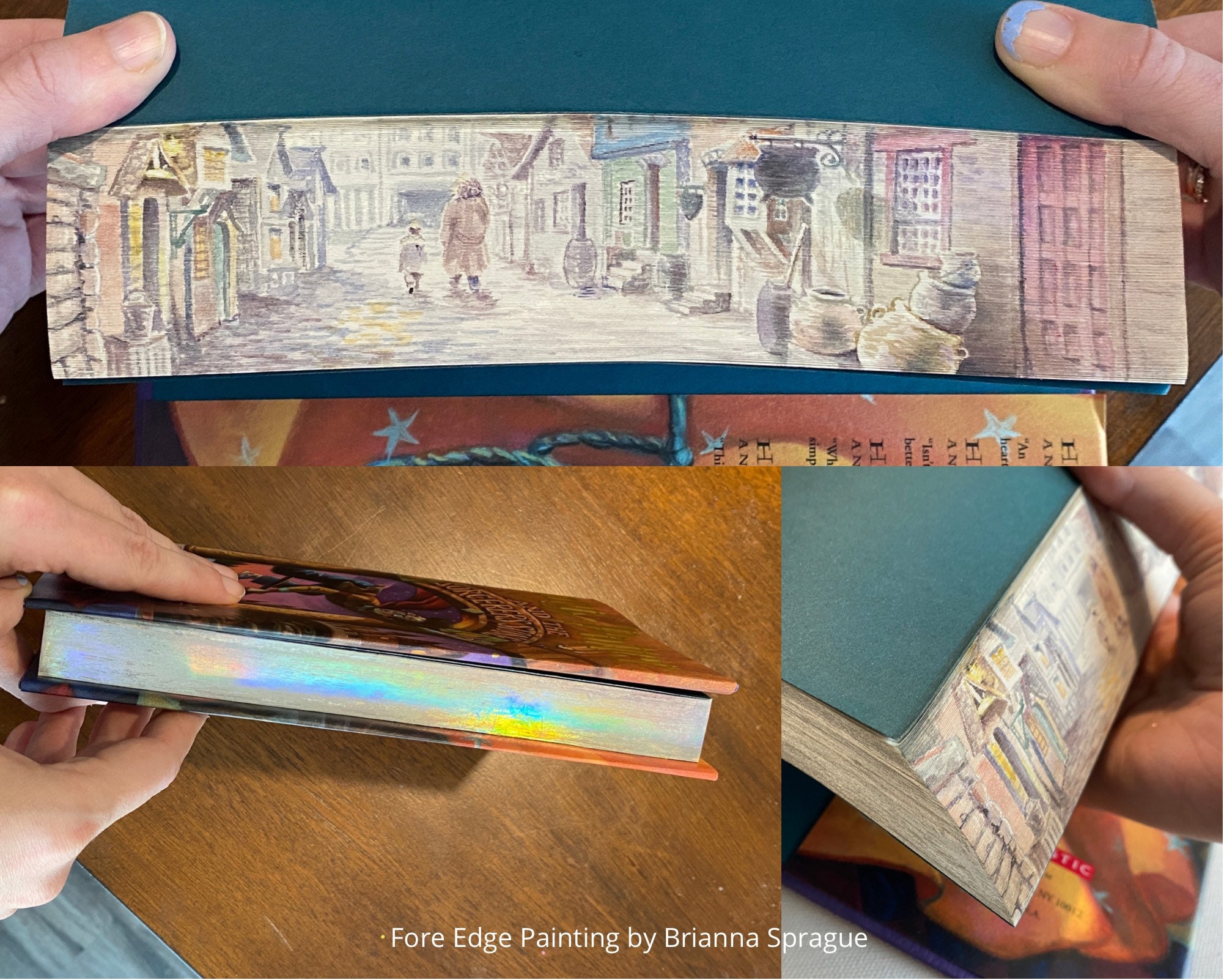 Custom Fore Edge Painted Book Hand Painted Book one of a Etsy