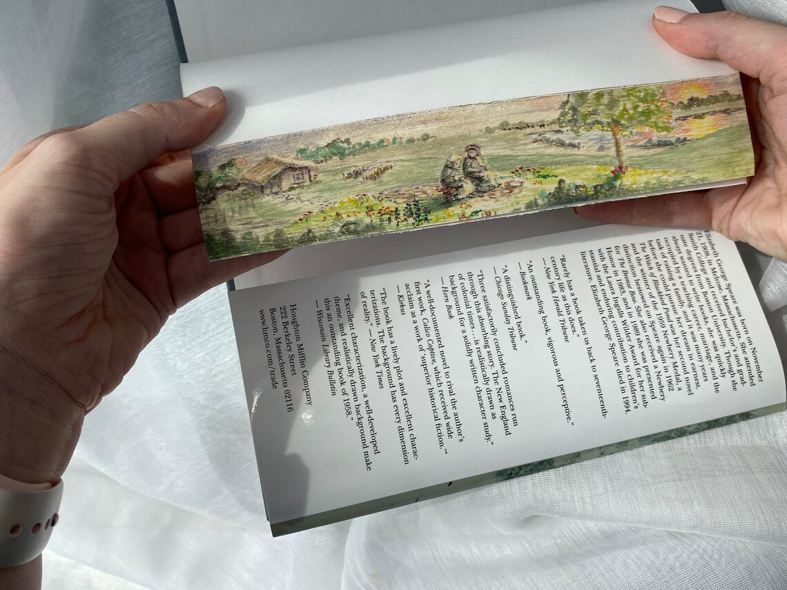 Custom Fore Edge Painted Book Hand Painted Book one of a Etsy