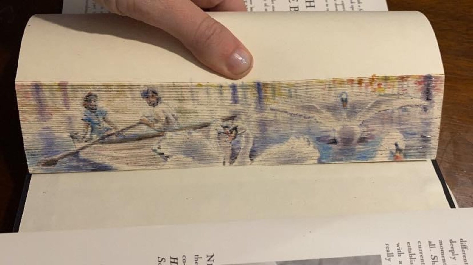 Custom Fore Edge Painted Book Hand Painted Book one of a Etsy