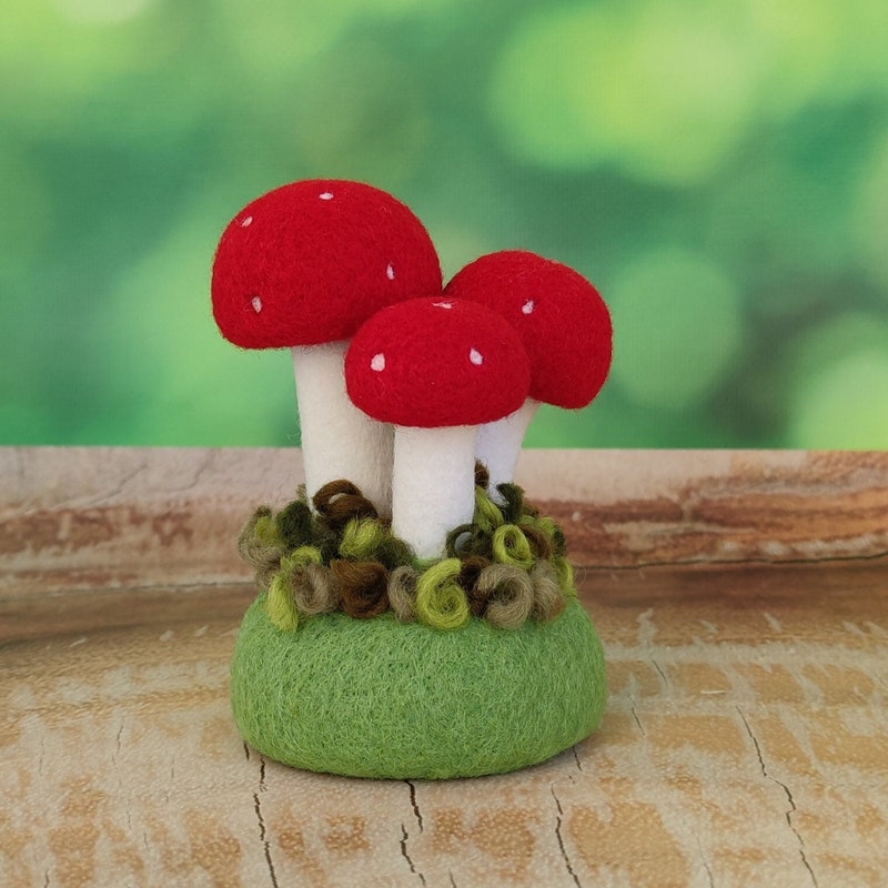 Needle Felt Mushroom Etsy Uk