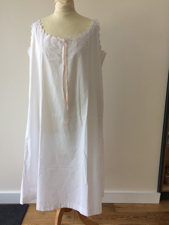 Antique French embroidered nightdress