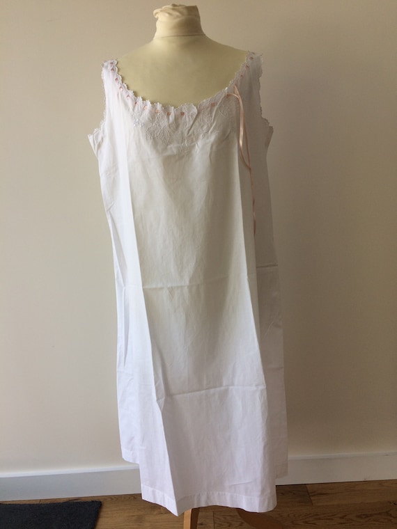 Antique French embroidered nightdress