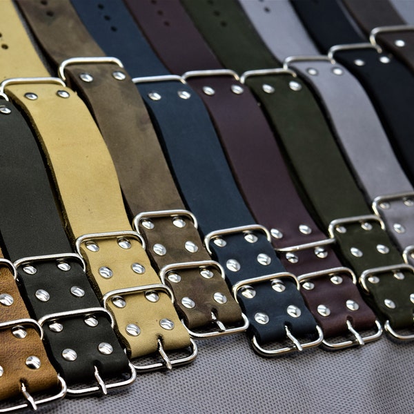 Wrist watch Band Strap, Best Leather, 10 colors,with rivets,strap, band,gift for man, father's day,18mm,20mm,22mm ,24mm,26mm