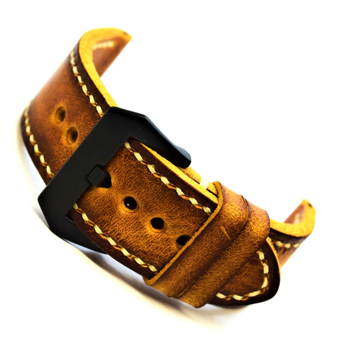 Leather Watch Strap Watch Band Ammo Handmade VINTAGE Strap Etsy