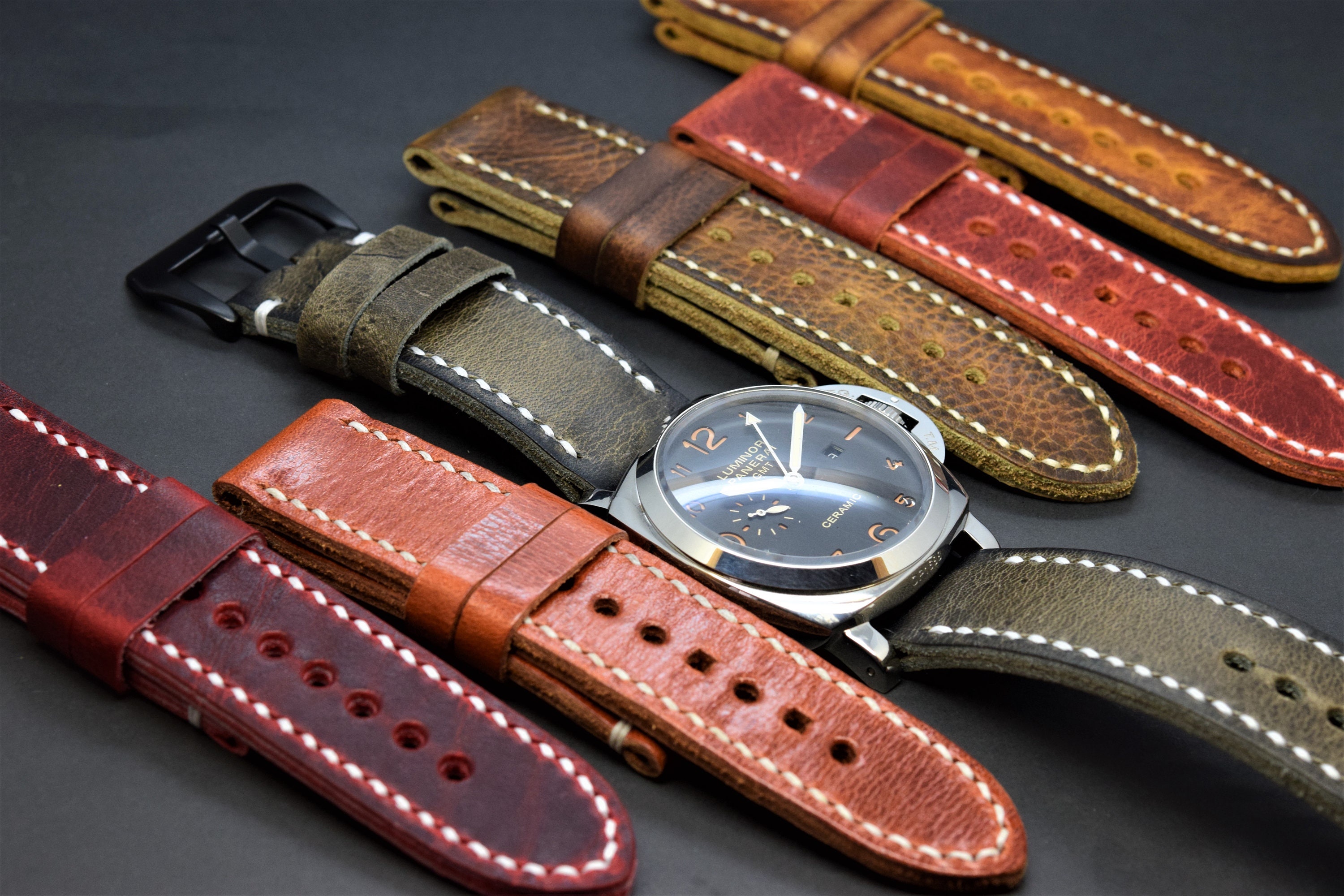 Leather Watch Strap Watch Band Ammo Handmade VINTAGE Strap Etsy UK