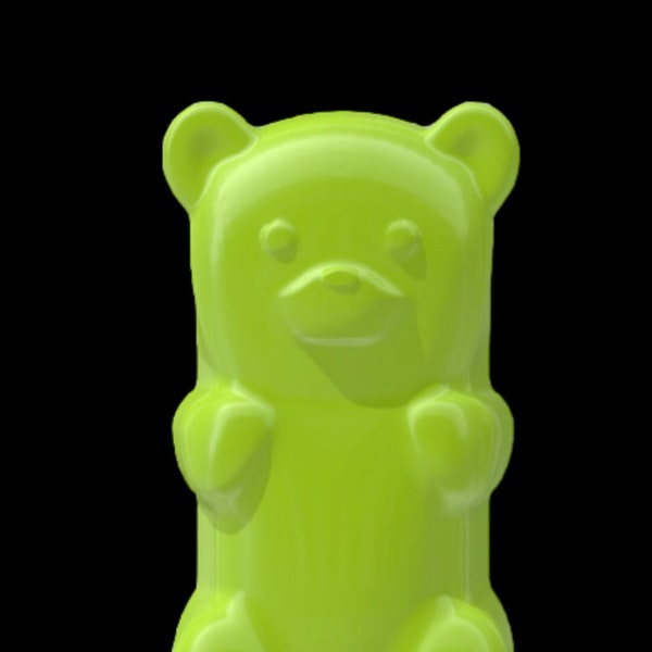 Figurine d'ours gommeux géant et table d'ours gommeux