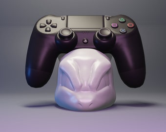 Mewtwo PS4/PS5 Xbox joystick controller holder gamer room decor
