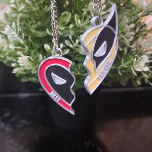 Deadpool and Wolverine Best Friends Cosplay Pendant Set Please Read Description image 4