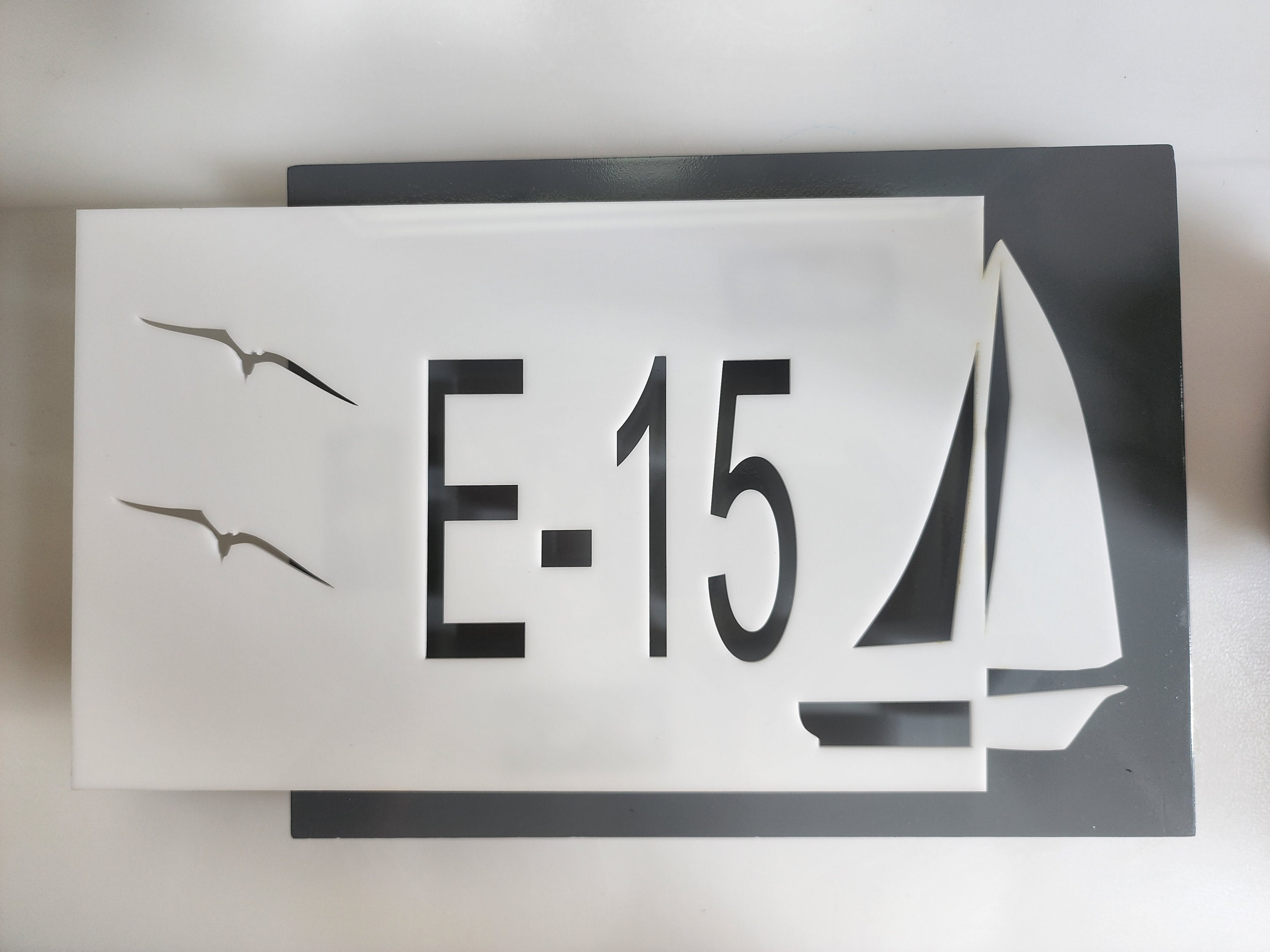 Modern Home Identification Number Decor With Personalized Etsy