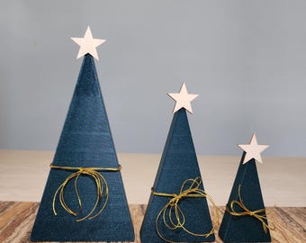 Triangle Christmas Tree Desk Table Christmas Decor Alternative Modern Christmas Tree Decor