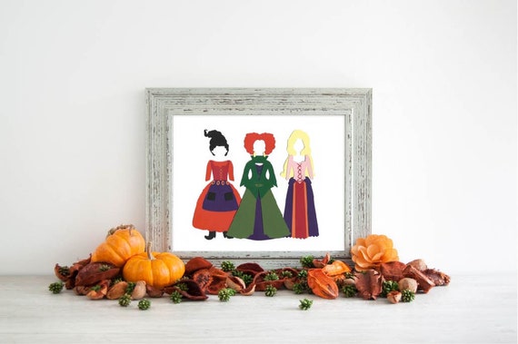 Hocus Pocus Poster Minimalist Print Paper Design Sanderson | Etsy