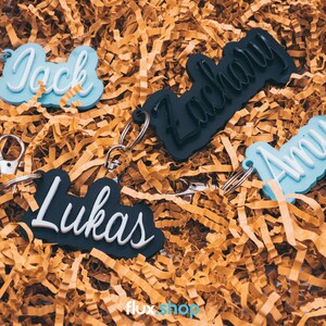 Custom Name Keyring - Acrylic Personalised Keychain