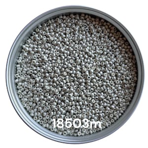 Preciosa Glass seed beads 18503m size 10/0 Metallic Dyed Crystal Matte Round beads for craft