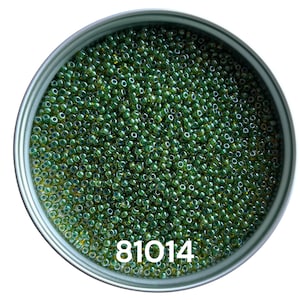 Preciosa Glass seed beads 81014 size 10/0 Transparent Yellow Amber Round beads for craft