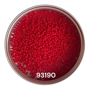 Preciosa Glass seed beads 93190 size  10/0 Opaque Red Round beads for craft