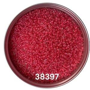 Preciosa Glass seed beads size 38397 10/0 Crystal colour lined Red Round beads for craft