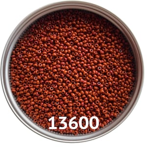 Preciosa Glass seed beads 13600 size 10/0 Natural opaque brown tango Round beads for craft