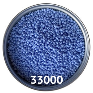Preciosa Glass seed beads 33000 size 10/0 Opaque Blue Round beads for craft