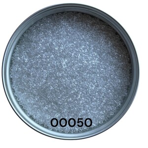 Preciosa Glass seed beads 00050 size 10/0 Crystal Transparent Round beads for craft