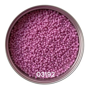 Preciosa Glass seed beads size 10/0 03192  Solgel Dyed Pink Chalkwhite Round beads for craft
