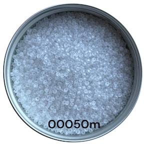 Preciosa Glass seed beads 00050m size 10/0 Transparent Matte Round beads for craft