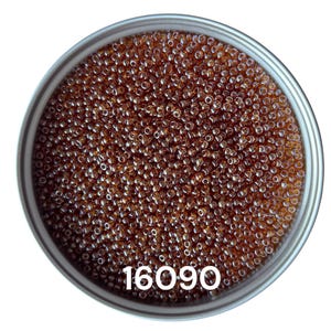 Preciosa Glass seed beads 16090 size 10/0 Glazed Brown Round beads for craft