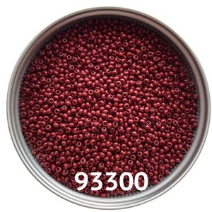 Preciosa Glass seed beads 93300 size 10/0 Natural opaque red coral brown Round beads for craft