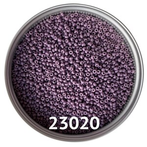 Preciosa Glass seed beads size 23020 10/0 Natural Opaque Violet Round beads for craft