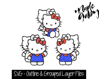 Download Free Cute Hello Kitty Svg Etsy SVG Cut Files