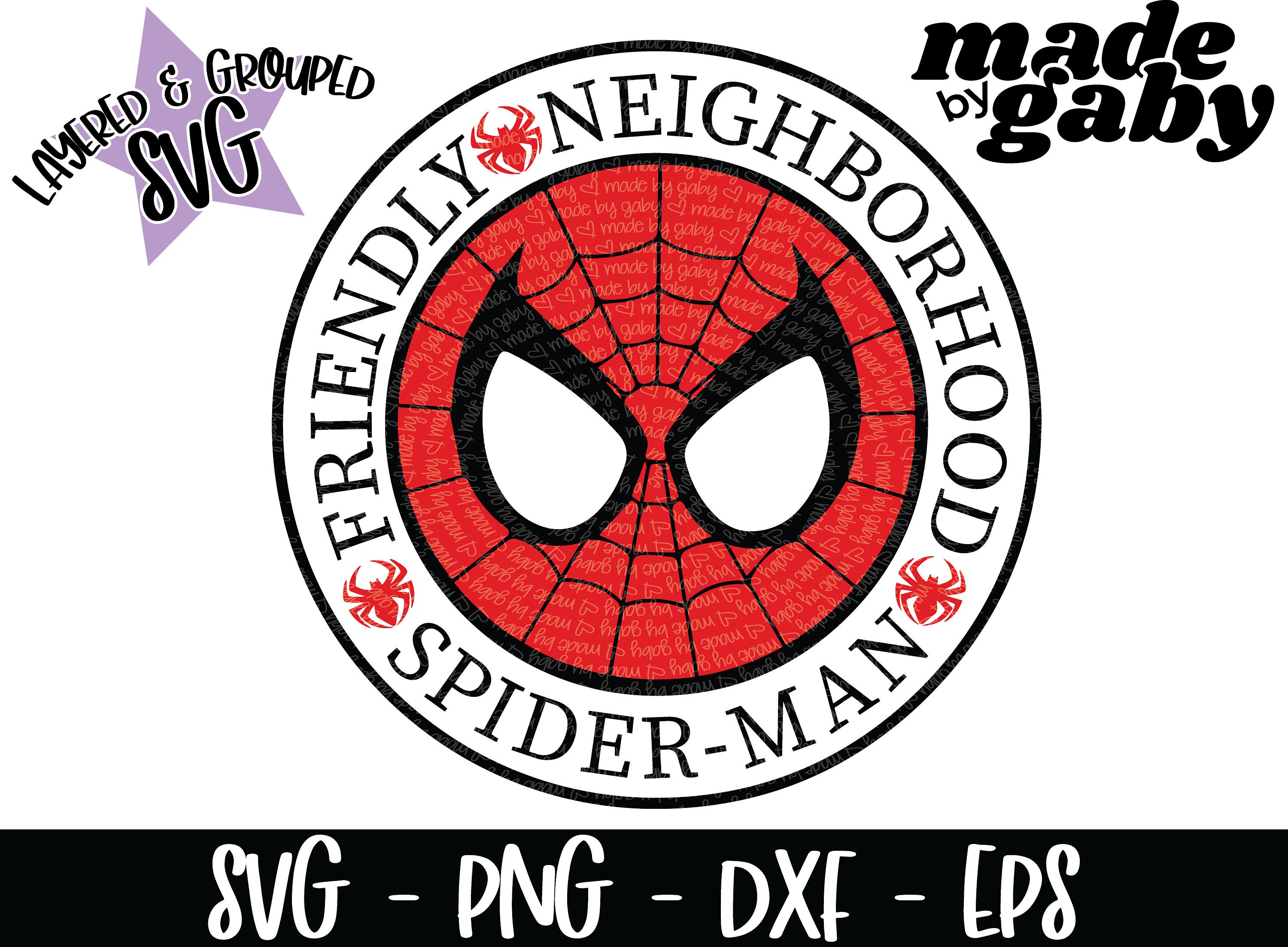 Friendly Neighborhood Spider Man Svg Spidervers Svg - Etsy