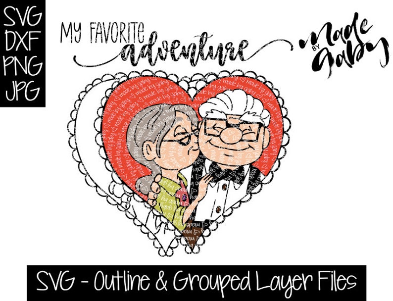 Download Carl and ellie svg disney pixar up movie disney love svg ...