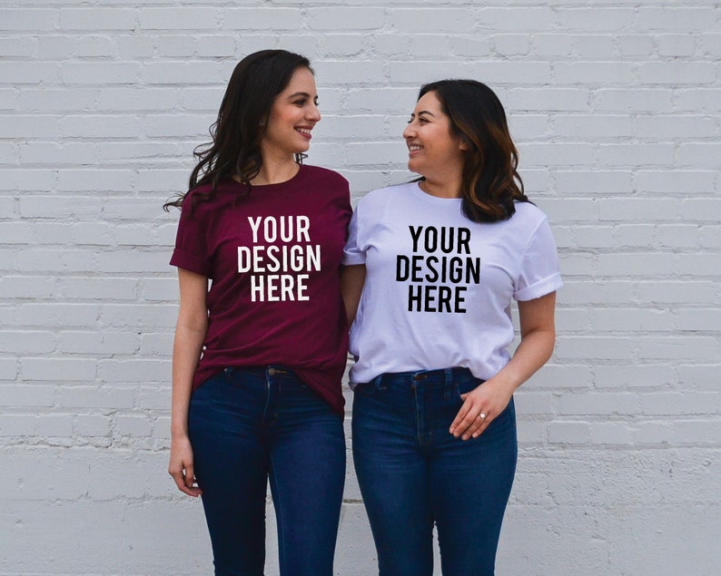 Download Maroon Bella Canvas 3001 T-shirt Mock Up Shirt Mockup ...