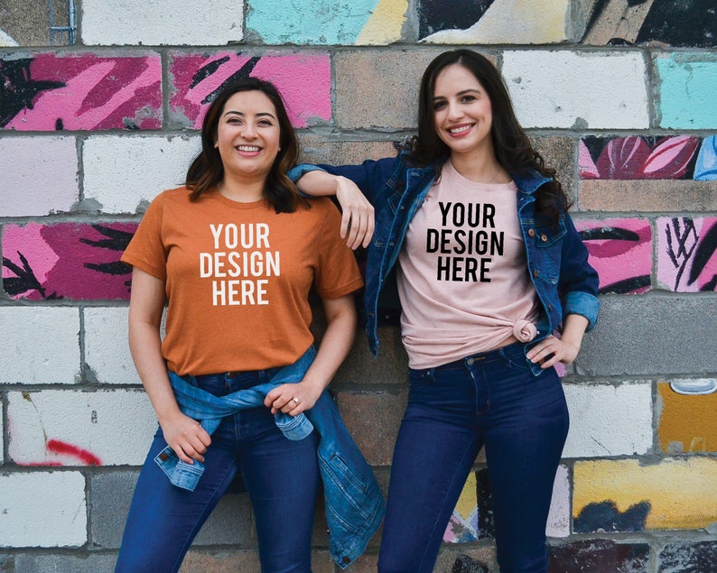 Download Color Heather Autumn Bella Canvas 3001 T Shirt Mock Up Tee Mockup Lifestyle Shirt Mock Up Shirt Model Mockup Model Mockup Stylish Mock Up Photography