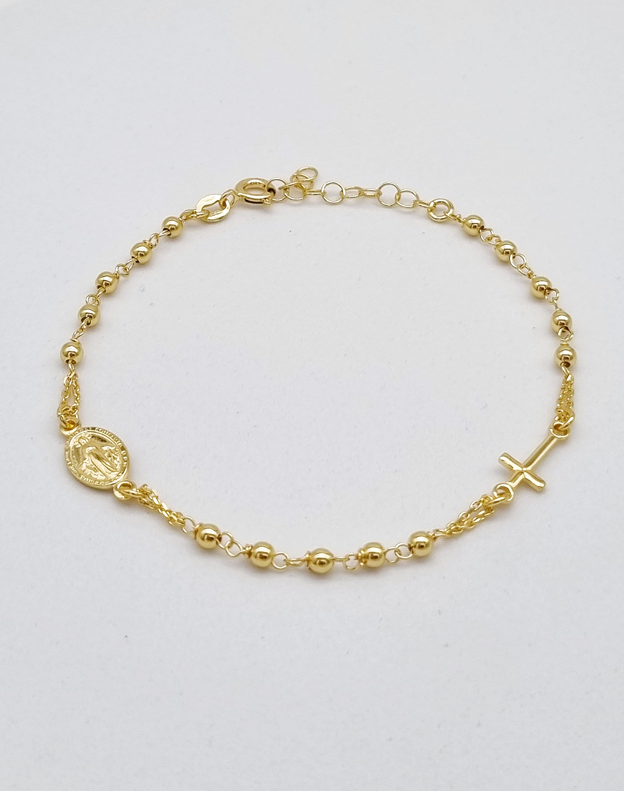 Brown Golden 10 Bead Rosary