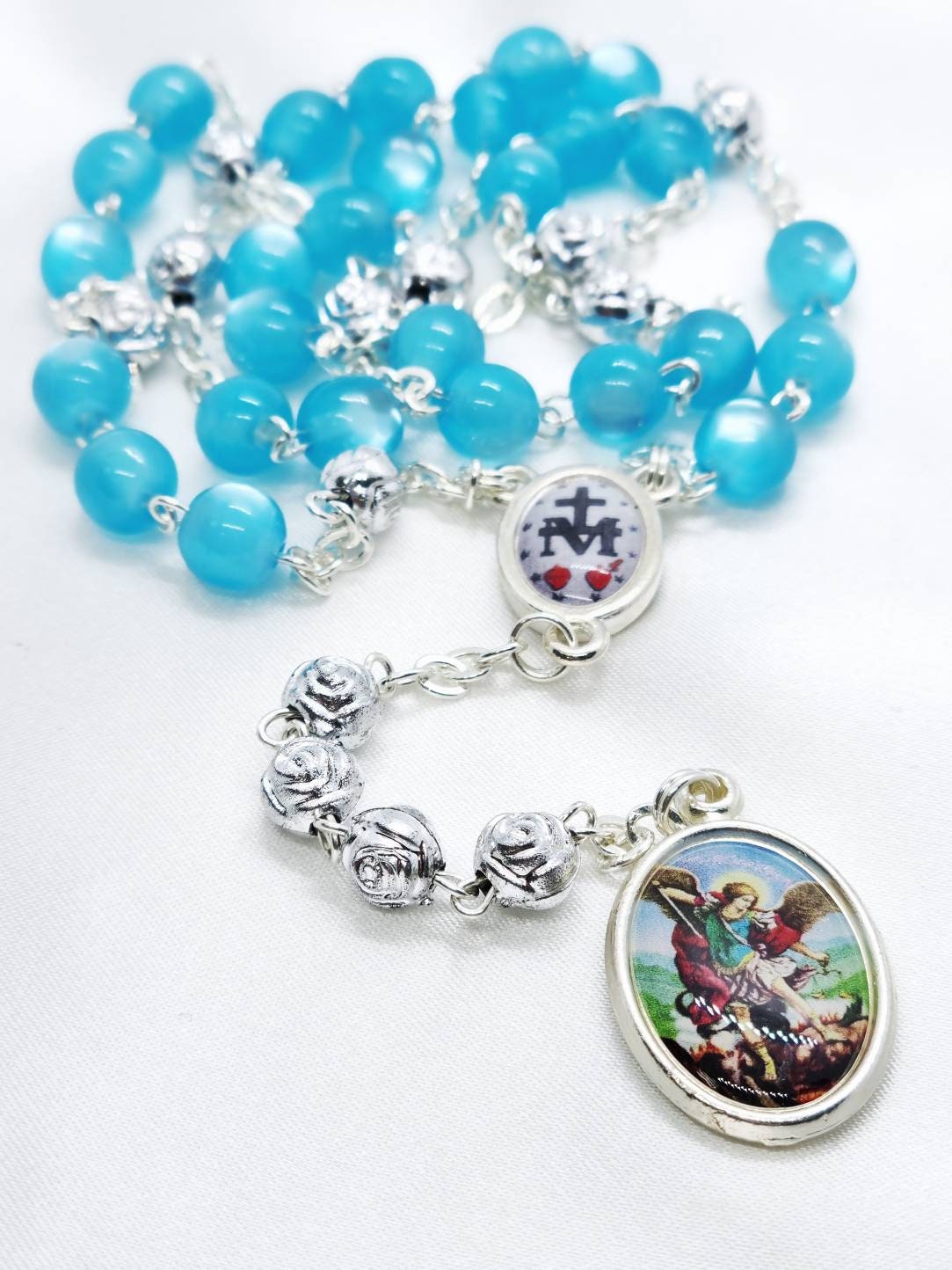 St Michael the Archangel Chaplet, Saint Michael Chaplet, Angels Rosary, Saint Michael Rosary, Guardian Angel Rosary, Archangel Chaplet