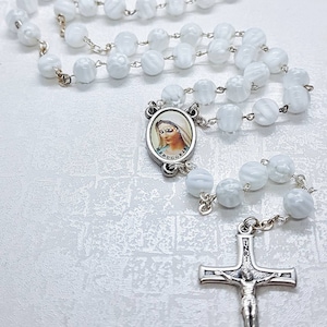 Rozenkrans van muranoglas, rozenkrans, rozenkrans van muranoglas, rozenkrans van murano, rozenkrans van de Heilige Maagd Maria, muranoglas, chatolische rozenkrans