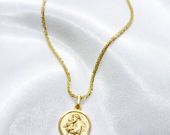 Collana Con Medaglia Di Sant'Antonio In Oro 14 Carati: Santo Patrono "Prega Per Noi" - Italia - Foto 9