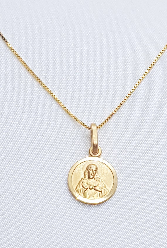 Medaglia Placcata Oro San Michele Arcangelo - 14mm | La Boutique Di Lourdes - Foto 4