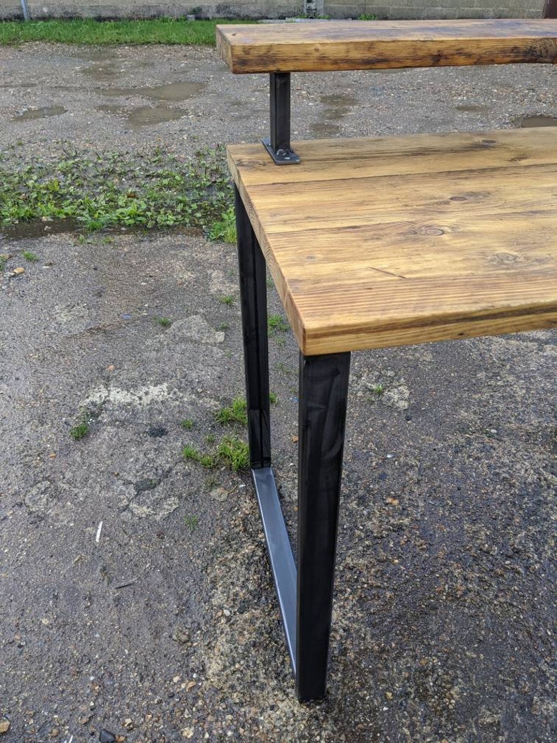 Rakor II Desk Rustic Home Office Industrial Farmhouse | Etsy