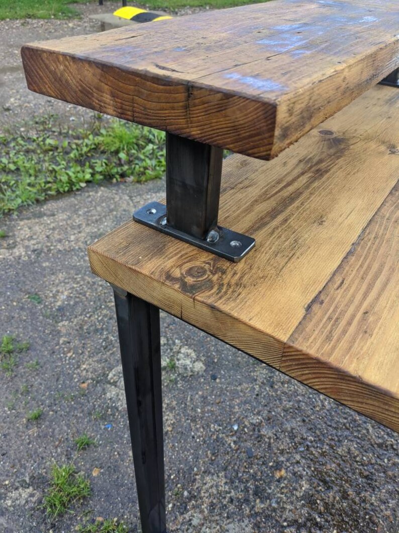 Rakor II Desk Rustic Home Office Industrial Farmhouse | Etsy