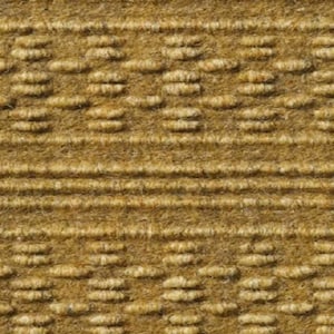 May include: Close-up of a textured, woven fabric in a light brown color. The fabric has a subtle pattern of small, raised bumps.