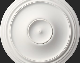 Polyurethane Resin Ceiling Rose, medallion, Center, Rosette Dia 51.5cm, DIY Decorating Ready to Paint Lightweight Arabella