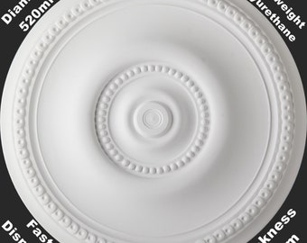 Polyurethane Resin Ceiling Rose, Medallion, Center, Rosette Dia 51.5cm, DIY Decorating Paint Lightweight Imelda
