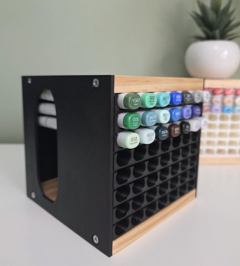 Copic Marker Storage, Copic Marker Holder, Copic Sketch, Marker Storage, Desk Organizer, Marker Case, Desk Accessories, Desk Decor, 3D Print