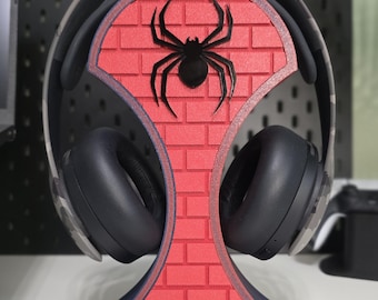 Spider Headphone Stand, Brick Wall Headphone Stand, Headphone Holder, Headset Holder, Gaming Headset Stand, Headphone Stand, 3d Printed