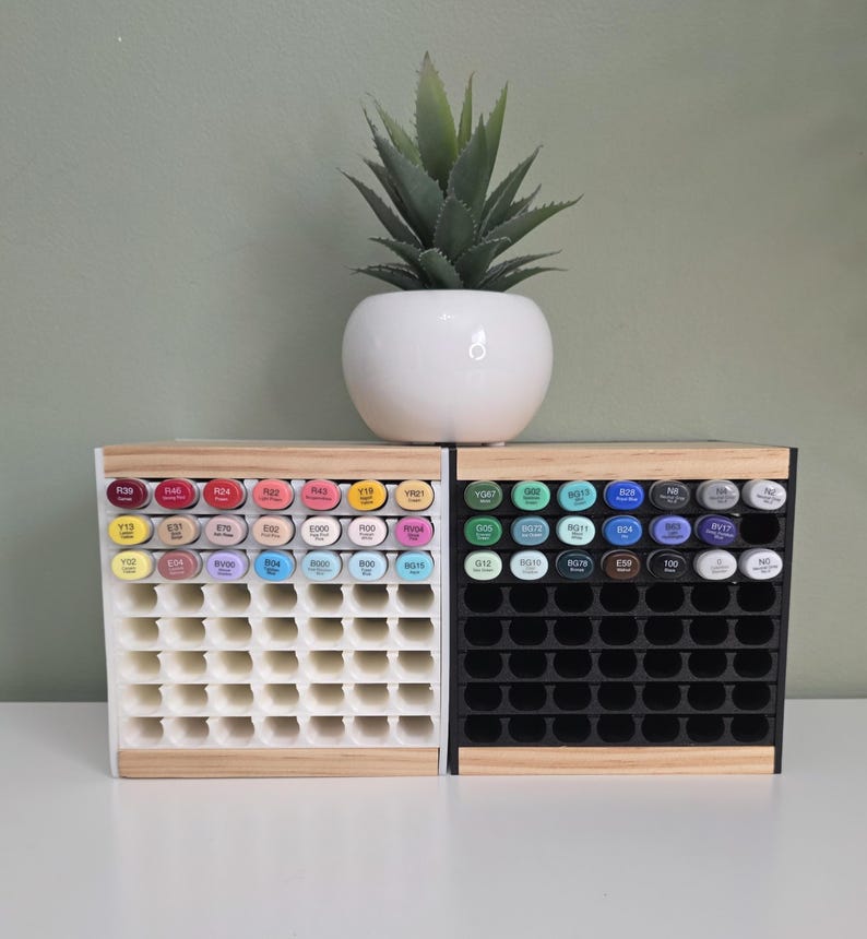 Copic Marker Storage, Copic Marker Holder, Copic Sketch, Marker Storage, Desk Organizer, Marker Case, Desk Accessories, Desk Decor, 3D Print