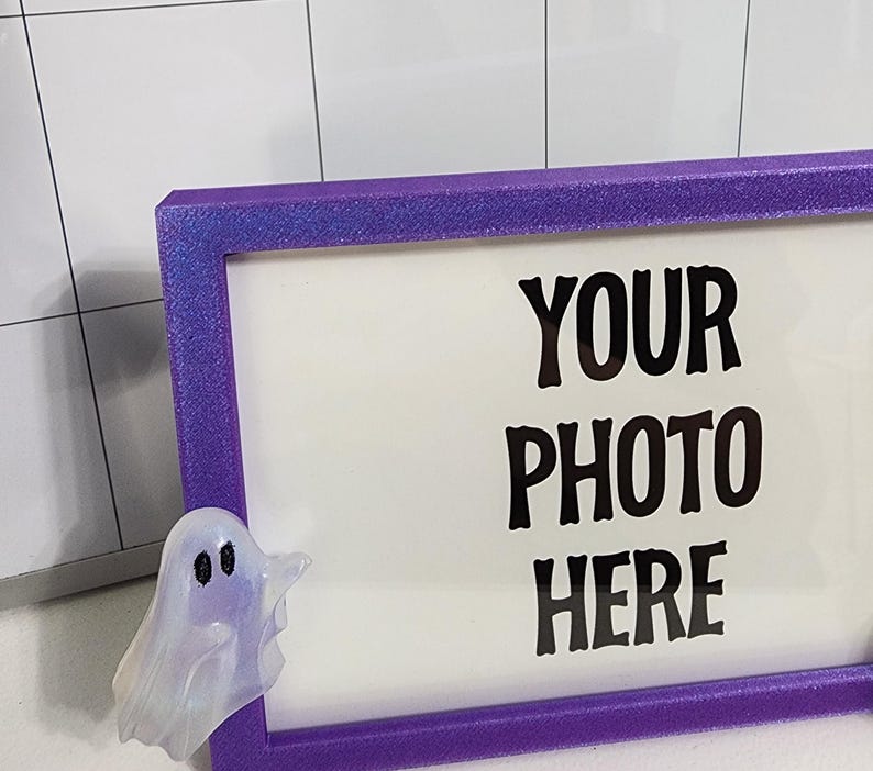 Frame Ghose Halloween Picture Frame / Ghost Picture Frame / Iridescent Ghost ...