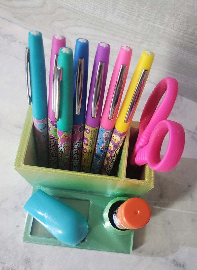 Pencil Holder, Pencil Holder, 3D Printed, Desk Accessories, Pencil Cup, Desk Organizer, Stocking